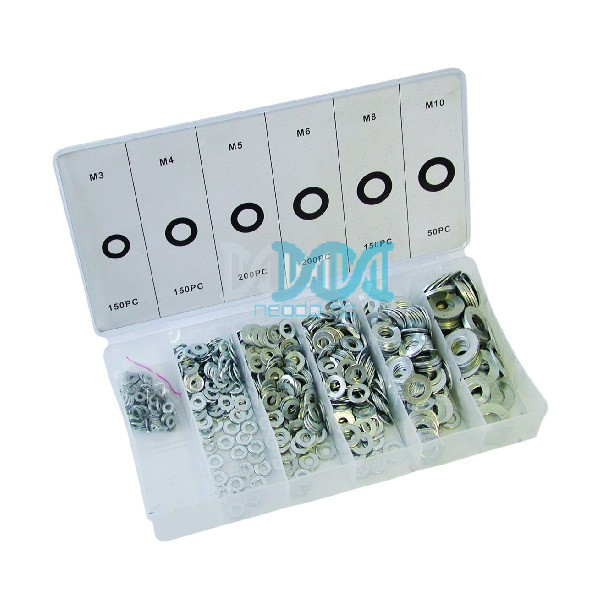 Assorted Flat Washers 900 Pc