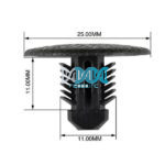 Panel Clips 11mm - 10 Pieces