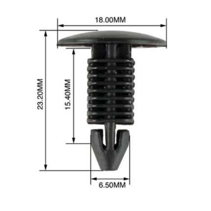 Panel Clips 6.5mm - 50 Pieces