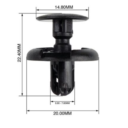 Panel Clips 6.8-7.8mm Set - 50 Pieces