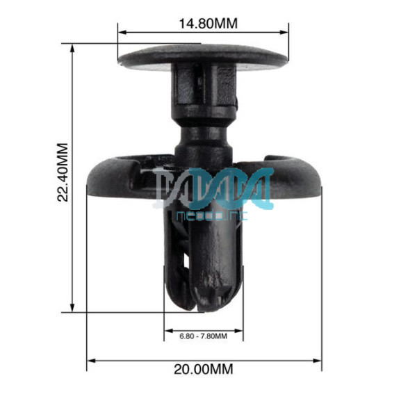 Panel Clips 6.8-7.8mm(10)