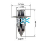 Panel Clips 7-8.3mm (50)