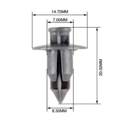Panel Clips 7-8.3mm - 50 Pieces