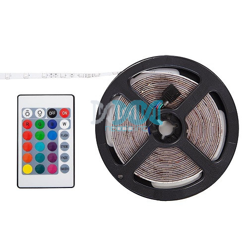 Led Strip 5M 12V 5050 SMD Color With Remote