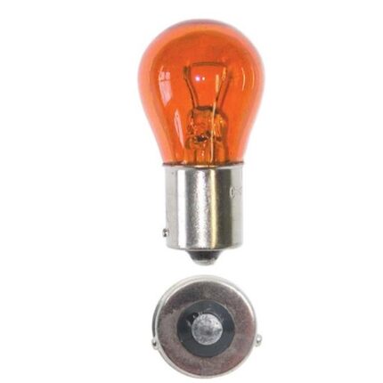 2V 21W Amber Single Contact Globes With 130° Offset Pin 1073 - 10 Piece