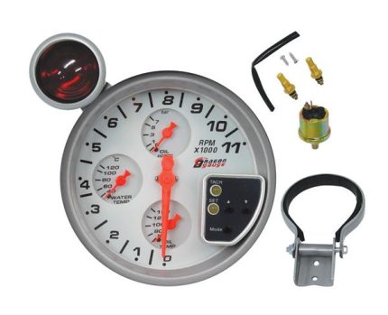 Dragon Gauge 95mm 4-in-1 Tachometer and Rev Counter