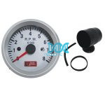 Auto Gauge 2 Tachometer Silver/Silver