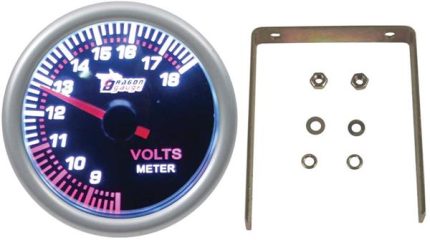 Dragon Gauge 52mm (2-inch) Voltage Gauge With Sender Type-R