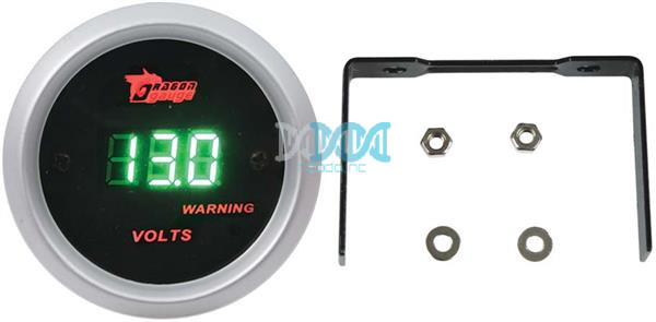 NEO-01307 Dragon Gauge 52mm Digital Volt Gauge