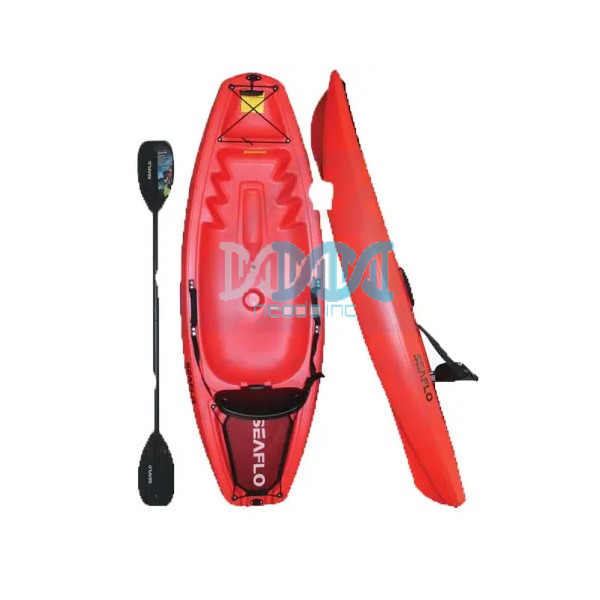 NEO-07416 Seaflo Sit On Top Kayak with Oars - 55kg Capacity - Red