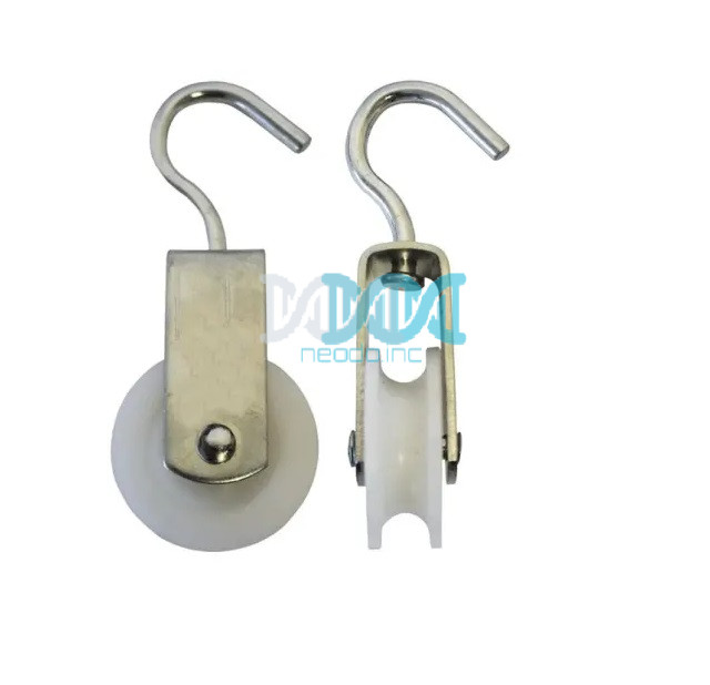 Single Polyeurathane Pulley 50mm Galvanized Nylon Wheel