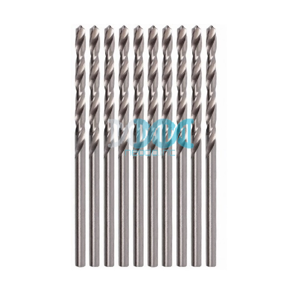 NEO-08275 Drill Bit 2.5mm HSS Straight Shank 10 Piece