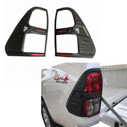 Tail Lamp Cover Set Black Hilux 2015-