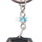 Key Ring Racing Disc Silver/Black