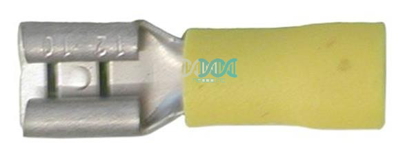 Yellow Terminal Female 6.3mm