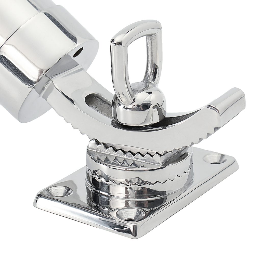 Rod Holder Ss Stamped Triangle