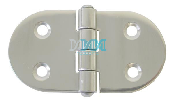 Round Side Hinge 40X74mm 316 Stanless Steel