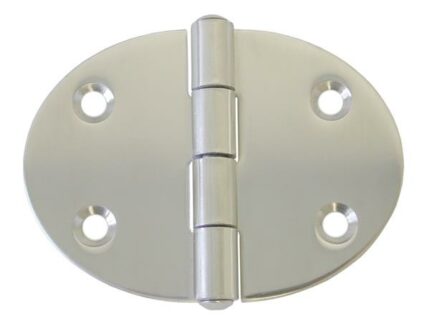 Round Hinge 78X56mm 316 Stanless Steel