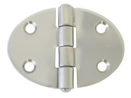 Round Hinge 67X48mm 316 Stanless Steel