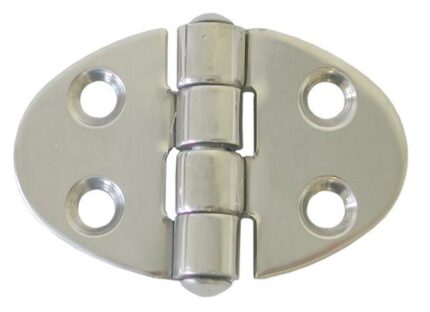 Round Hinge 51X35mm 316 Stanless Steel