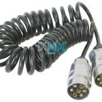 7 Core Suzi Coil Cable With Plugs 4.5M Cable