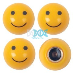 Valve Cap Set Smile Face 4Pc