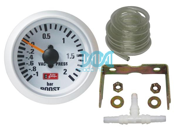 2 Boost Gauge Silverwhite