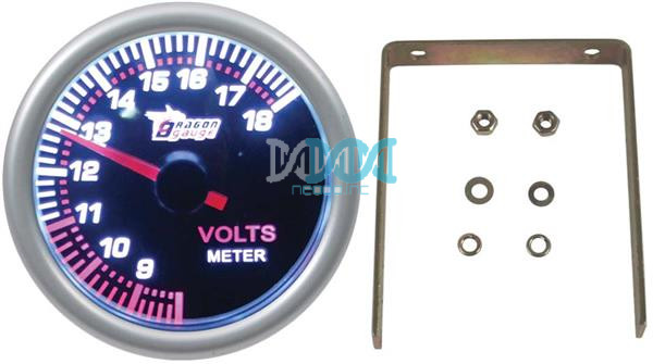 2 Volt Gauge S/White With Sender Type-R