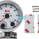 3-3/4 Tacho With Shift Silverwh