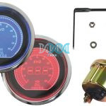 2Oil Pressure Gauge Led Digital Blue/