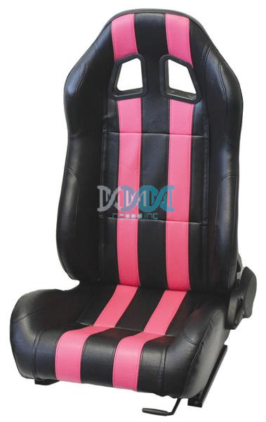 Reclining Racing Seats Pvc Carbon Pink Set