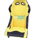 Non-Reclining Bucket Seat With Rails Yellow