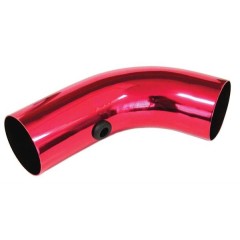 Induction Pipe Short Bend 76mm Red