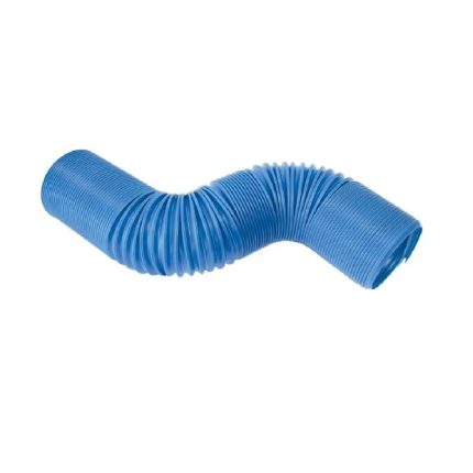 Plastic Concertina Air Hose Blue