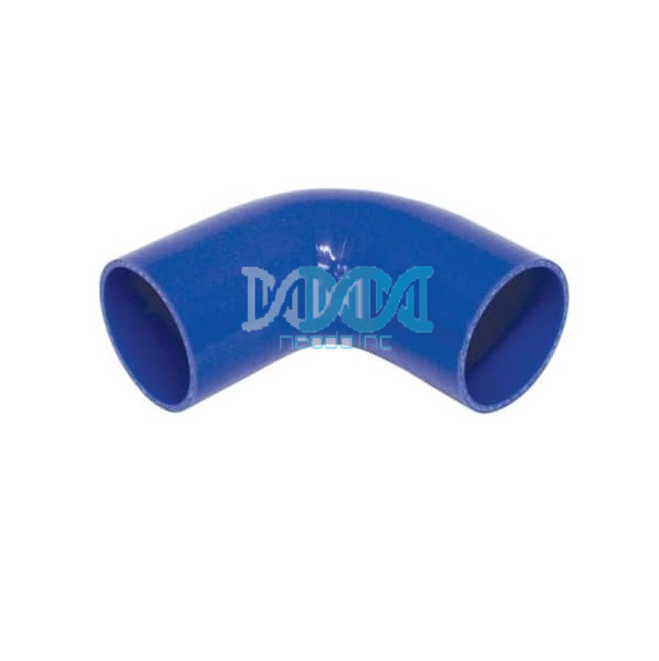 Reinforce 90Deg. Blue Hose 76mm