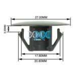 Panel Clips Blanks 17.8-20mm (100 pieces)