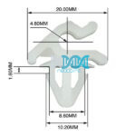 Panel Clips Bonnet Catch(10)