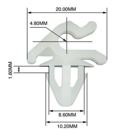 Panel Clips Bonnet Catch(10)