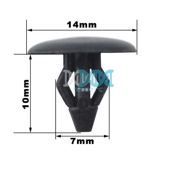 Panel Clips H=13.8 L=10 W=6.3mm (10)