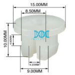 Panel Clips Screw Saddles 8.5mm(10)