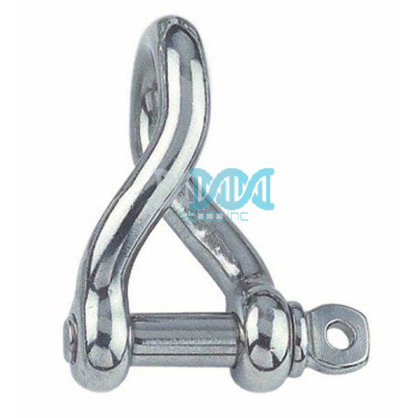 Twist D Shackle 4mm 316 Stainless Steel