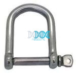 Width D Shackle 10mm 316 Stainless Steel