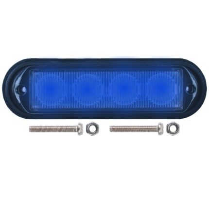 Led Warning Lamp Blue 12-24V 18Functions