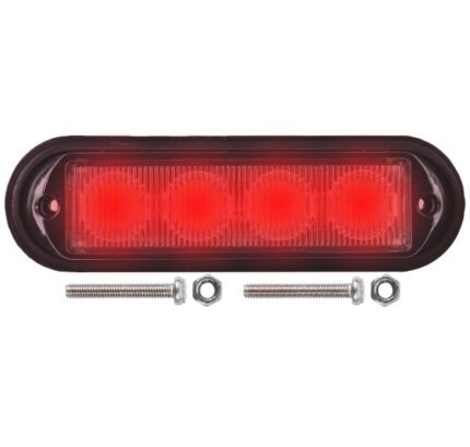 Led Warning Lamp White 12-24V 18Funct.