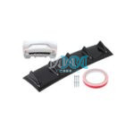 Rear Lower Bumper Lip Spoiler 5Fins 585mm Black Universal