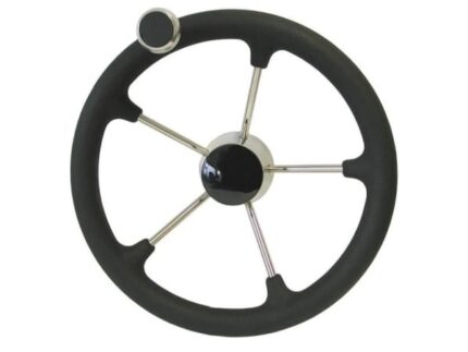 Steering 316 Stanless Steel With Polyeurathane  Foam & Knob 135 Black