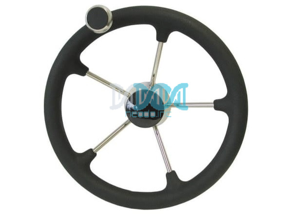 Steering 316 Stanless Steel With Polyeurathane  Foam & Knob 135 Black