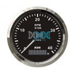 Tacho Meter 6000Rpm 85mm Black Face With