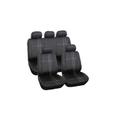 9Pce Seat Covers Trend White/Black