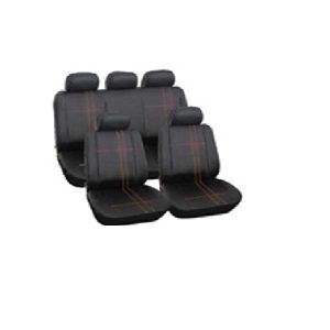 9Pce Seat Covers Trend Red/Black
